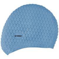 СЦ*Шапочка для плав. TORRES Bobbles, SW-12204BL, голубой, силикон