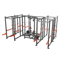 Impulse 6MS четыре силовые рамы MS02 с опцией-стойкой для хранения дисков MS00 соединенные между собой перекладиной