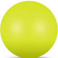 Мяч для художественной гимнастики INDIGO, IN367-LI, диам. 17 см, ПВХ, лимонный металлик