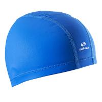 Шапочка для плав. SALVAS Cap PU, FA066/B, нейлон с PU, синий