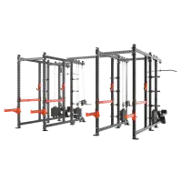 Impulse 3MS две силовые рамы MS02 с опцией-стойкой для хранения дисков MS00 соединенные между собой перекладиной