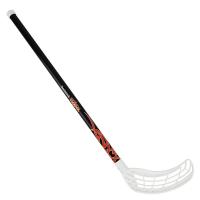 Клюшка для флорбола RealStick Tribal Jr, MR-KF-TR70-WH, 70см,прямой крюк,пластик,черн-бел-оранж