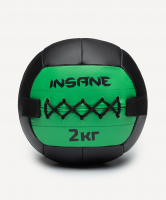 Медбол INSANE IN24-WB100, 2 кг, зеленый