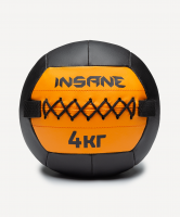 Медбол INSANE IN24-WB100, 4 кг, оранжевый