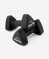 УЦЕНКА Гантель неопреновая STARFIT DB-205 4 кг, черный, пара