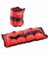 Утяжелители WT-401, 1 кг, красный