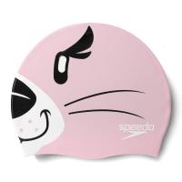 Шапочка для плав. дет. SPEEDO Cap Jr, 8-00232614670, РОЗОВО-ЧЕРНЫЙ, силикон