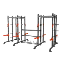 Impulse 10MS четыре силовые полурамы MS01 с опцией-стойкой для хранения дисков MS00 соединенные между собой модулями для хранения