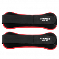 Утяжелители для ног и рук BRONZE GYM, 2кг (1кг х 2), пара.
