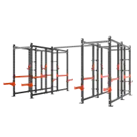 Impulse 7MS четыре силовые рамы MS02 с опцией-стойкой для хранения дисков MS00 соединенные между собой перекладиной