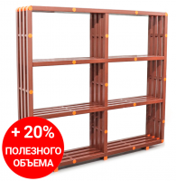 Стеллаж открытый 2000х345х1850мм