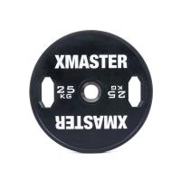 Диск тренировочный обрезиненный черный Xmaster XMT-XEBP-25KG