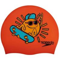 Шапочка для плав. дет. SPEEDO Boom Silicone Cap Jr, 8-0838615955, ОРАНЖЕВЫЙ, силикон