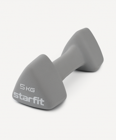 УЦЕНКА Гантель неопреновая STARFIT DB-205 5 кг, серый, пара