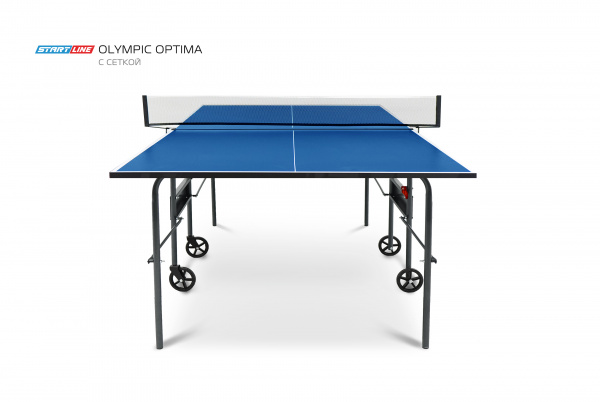 Стол теннисный Olympic Optima Синий с сеткой