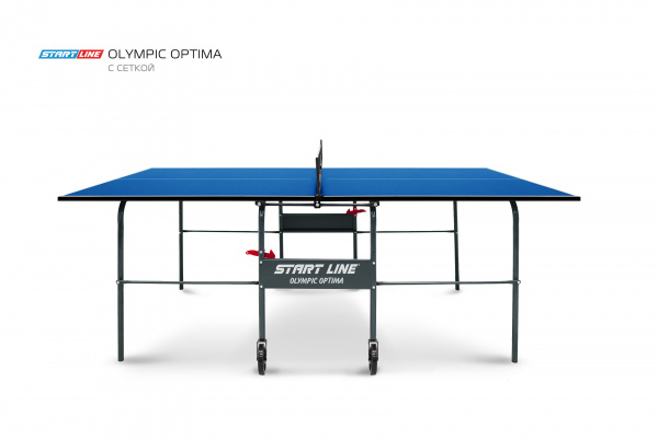 Стол теннисный Olympic Optima Синий с сеткой