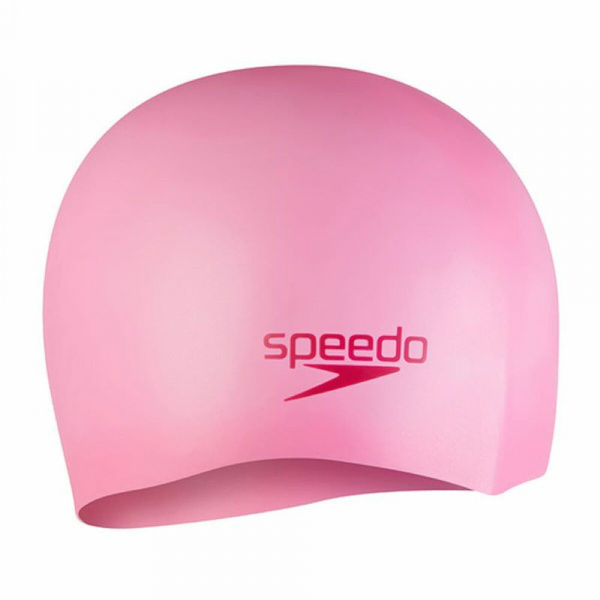 Шапочка для плав. дет. SPEEDO Plain Moulded Silicone Cap Jr, 8-7099015964, РОЗОВЫЙ, силикон