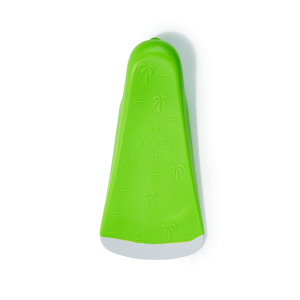Ласты для бассейна TORRES F02, SWF022400GR, р. EU 32-34 (XXXS), салатово-серый