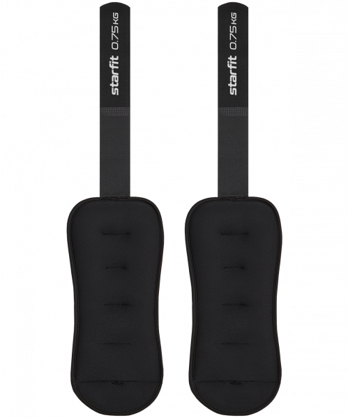 Утяжелители универсальные WT-503, 0,75 кг, черный