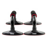 Упоры для отжимания TORRES Push-Up Bars металл, PL5015, эрг. форма, съем. основания, черн-крас