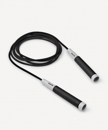 Скакалка STARFIT RP-401, c силиконовыми ручками, 3 м, черный