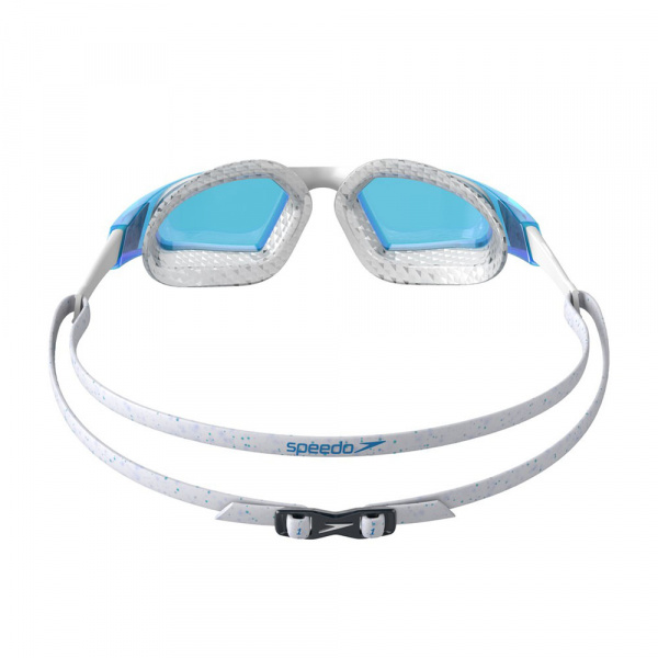 Очки для плав. SPEEDO Aquapulse Pro, 8-12264D641, СИНИЕ линзы, прозрачная оправа