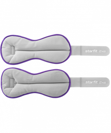 Утяжелители универсальные WT-501, 2 кг, фиолетовый/серый
