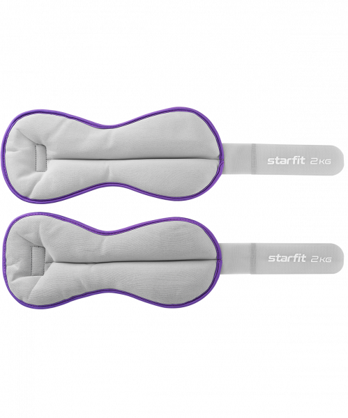 Утяжелители универсальные WT-501, 2 кг, фиолетовый/серый