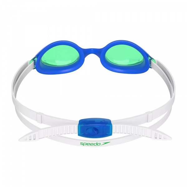 Очки для плав. детск. SPEEDO Hyper Flyer Jr, 8-7750317424, ЗЕЛЕНЫЕ линзы, синяя оправа