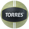 Медбол TORRES 9 кг, AL00239, резина, диаметр 27,5 см, хаки-черный