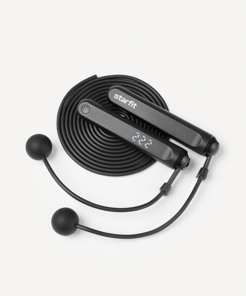 Скакалка STARFIT RP-701, умная, 3 м, черный