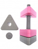 Аквагантель Dumbbells Triangle Bar Float Mad Wave, розовый