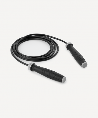 Скакалка STARFIT RP-601 ПВХ, с утяжелителями, 3 м, черный
