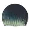 Шапочка для плав. SPEEDO Slogan Print Cap, 8-0838517619, ЧЕРНО-ЗЕЛЕНЫЙ, силикон