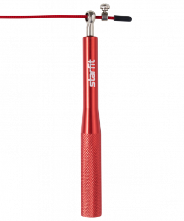 Скакалка STARFIT скоростная RP-302, металл, 3 м, с подшипниками и шарнирами, красный