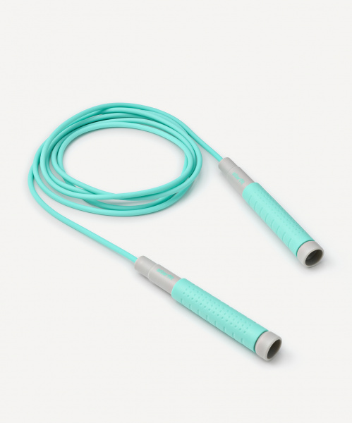 Скакалка STARFIT RP-401, c силиконовыми ручками, 3 м, мятный