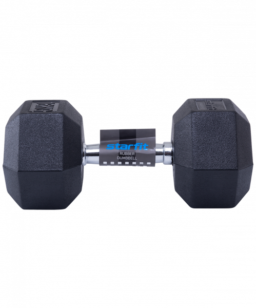 Гантель обрезиненная DB-301 16 кг, черный
