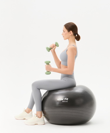 УЦЕНКА Гантель виниловая STARFIT DB-106 2,5 кг, оливковый