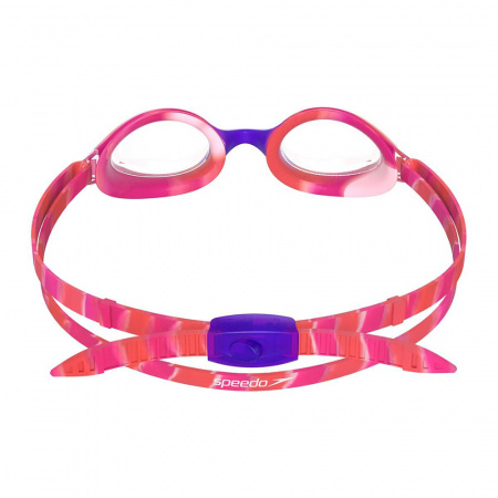 Очки для плав. детск. SPEEDO Hyper Flyer Jr, 8-7750317546, ПРОЗРАЧНЫЕ линзы, розовая оправа