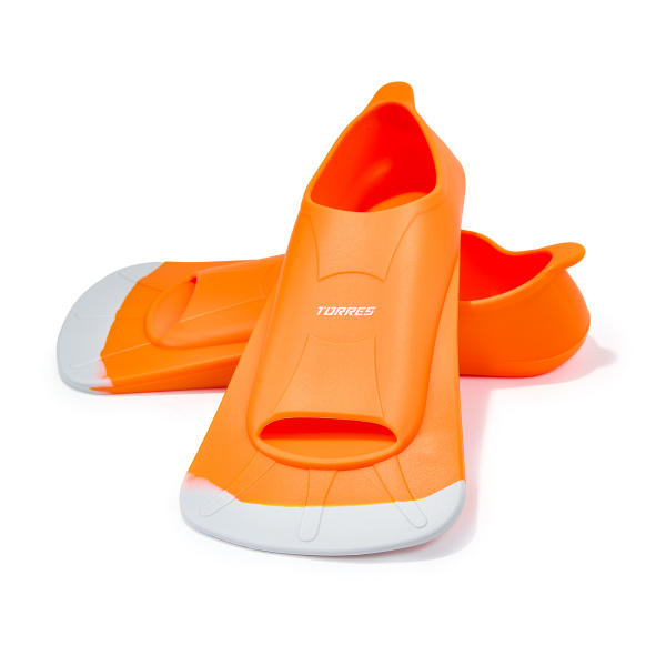 Ласты для бассейна TORRES F02, SWF022402OR, р. EU 36-38 (XS), оранжево-серый
