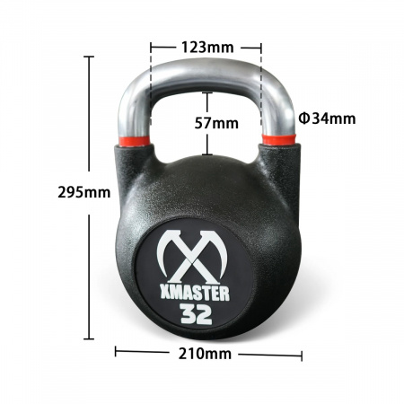 Гиря уретановая соревновательная Xmaster XMT-PUKB-28KGS
