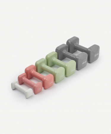 Гантель виниловая DB-106 3 кг, оливковый