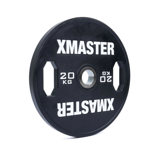 Диск тренировочный обрезиненный черный Xmaster XMT-XEBP-20KG