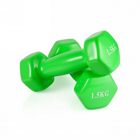 Гантель неразборная 1,5 кг. винил VictoryFit VF-DV015
