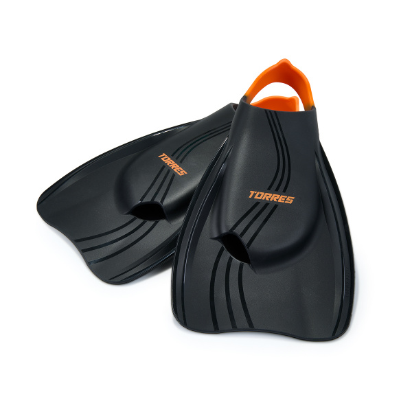 Ласты для бассейна профессиональные TORRES X1, SWF042403BL, р. EU 40-41 (M), черно-оранжевый