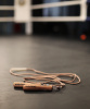Скакалка с деревянными ручками IN22-JR300, нейлон, коричневый, 2,8 м