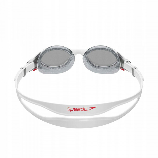 Очки для плав. SPEEDO Biofuse 2.0, 8-00233214500, ДЫМЧАТЫЕ линзы, белая оправа