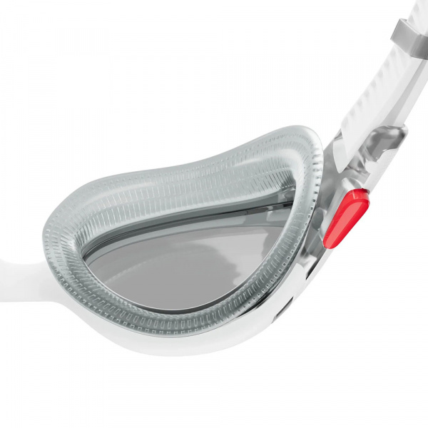 Очки для плав. SPEEDO Biofuse 2.0, 8-00233214500, ДЫМЧАТЫЕ линзы, белая оправа