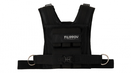 Жилет-утяжелитель Hard Training FILIPPOV 13кг (черный) 13 кг