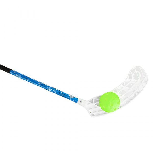 Клюшка для флорбола RealStick KIDSCAMP, MR-KF-KC65R, 65см, +мяч, правый крюк, композит, чер-син